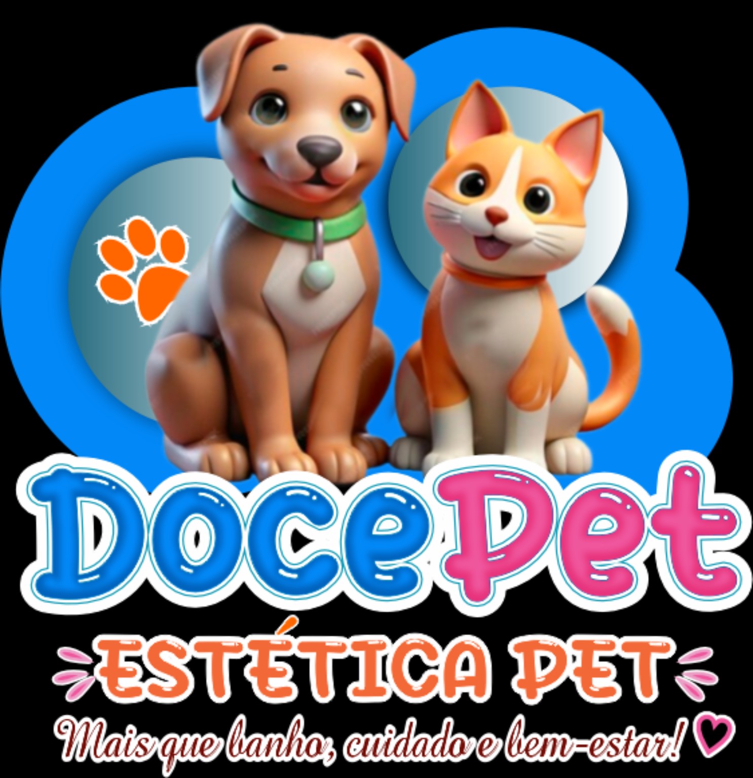 Logo DocePet Estética Pet